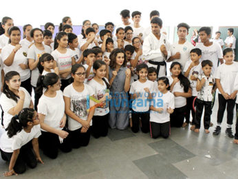 Taapsee Pannu visits her school Mata Jai Kaur Public School in Delhi