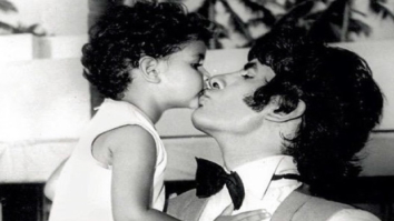 CUTE: This throwback image of Abhishek Bachchan and Shweta Nanda with father Amitabh Bachchan on sets of Amar Akbar Anthony is just adorable