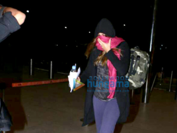 Uday Chopra and Nargis Fakhri snapped at the airport