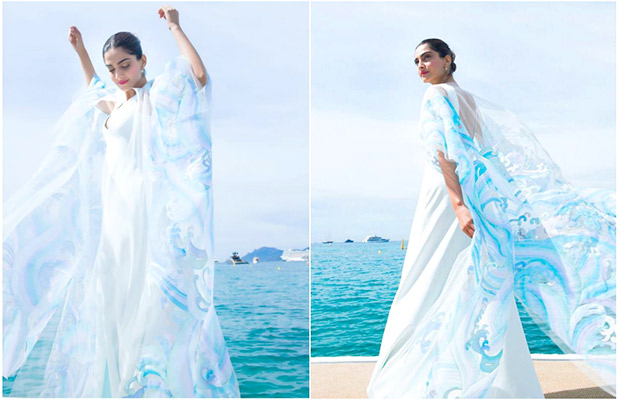 Watch Sonam Kapoor is a vision in white against a serene backdrop on the beach at Cannes 2017-3