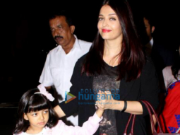 Aishwarya Rai Bachchan and her daughter Aaradhya Bachchan depart for London