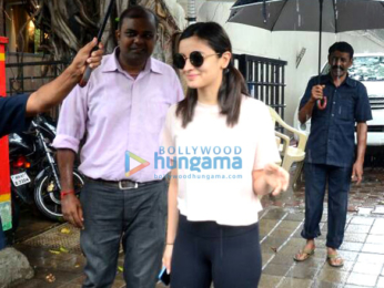 Alia Bhatt snapped post meeting at Vishesh Films' office