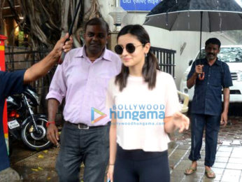 Alia Bhatt snapped post meeting at Vishesh Films' office