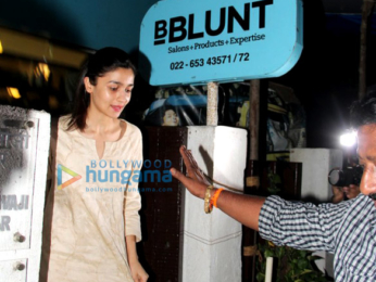 Alia Bhatt snapped post salon session at B'Blunt