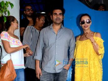 Arbaaz Khan, Malaika Arora and family snapped post lunch at Olive