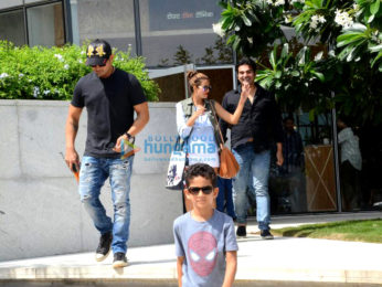 Arbaaz Khan, Malaika Arora, Amrita Arora, Shakeel Ladak and family snapped post their lunch In Bandra