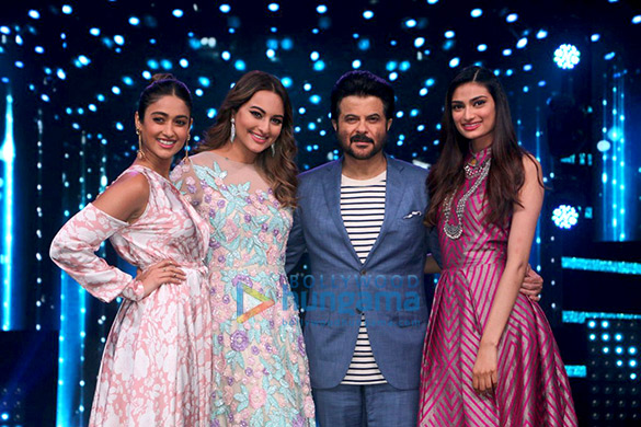 film promotions of jagga jasoos and mubarakan on the sets of nach baliye 2