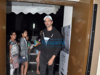 Hrithik Roshan, Sussanne Roshan and their kids arrive for the screening of 'Wonder Woman' at PVR Juhu