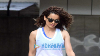Kangna Ranaut and Nimrat Kaur snapped in Bandra