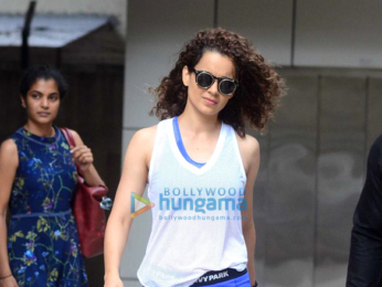 Kangana Ranaut and Nimrit Kaur snapped in Bandra