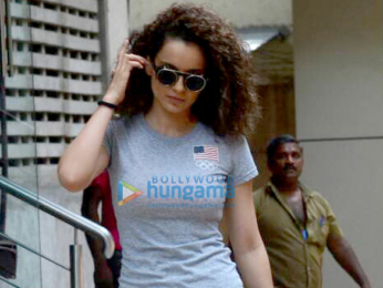 Kangna Ranaut snapped post rehearsal in Bandra