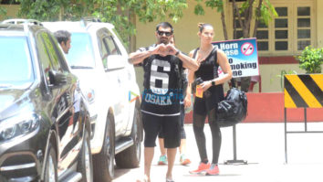Karan Singh Grover and Bipasha Basu snapped post their gym sessions