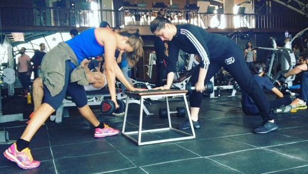 Kareena Kapoor Khan and Amrita Arora sweat it out at the gym-1