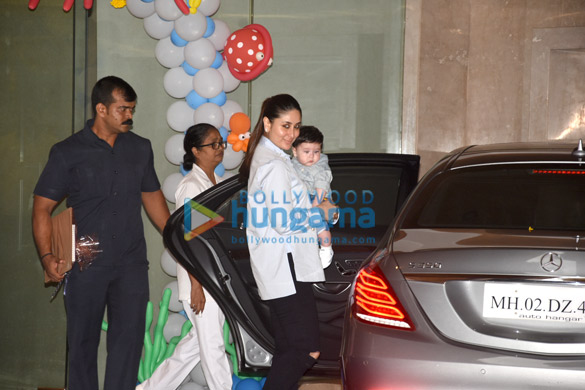 kareena kapoor khan and taimur ali khan snapped at tusshar kapoors son laksshyas birthday bash 8
