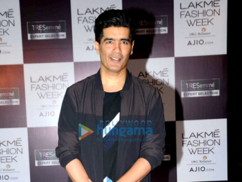 Kriti Sanon and Manish Malhotra at the Lakme Model auditions in Mumbai