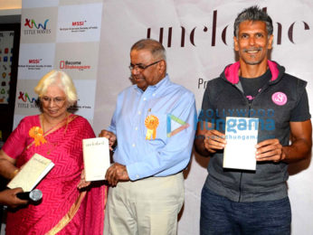 Milind Soman snapped at a book launch in Bandra