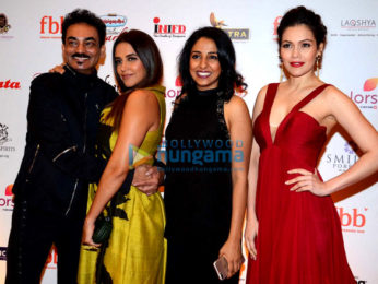 Neha Dhupia and Waluscha De Sousa at Miss India event in Mumbai