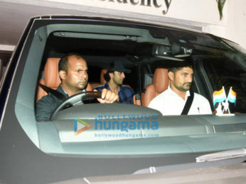 Ranbir Kapoor, Sidharth Malhotra, Alia Bhatt, Aditya Roy Kapur, Arjun Kapoor & Prabhas snapped post party at Karan Johar's house
