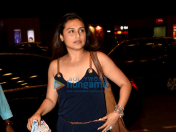 Rani Mukerji and baby Adira snapped at the airport