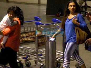 Rani Mukherji & Adira return from their holidays in Dubai