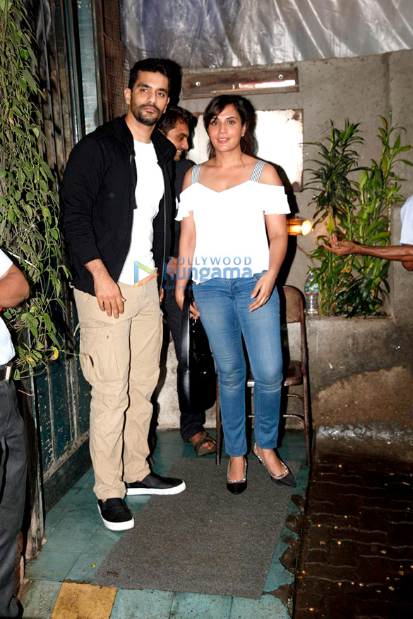 richa chadda and angad bedi snapped at pali village cafe 2
