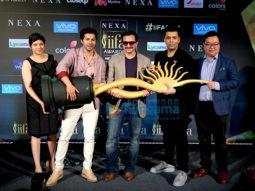 Saif Ali Khan, Karan Johar & Varun Dhawan at the press conference of ‘IIFA Awards 2017’