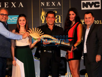 Salman Khan, Alia Bhatt and Katrina Kaif grace the press conference of 18th IIFA Awards 2017