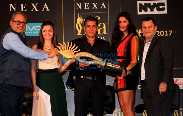 Salman Khan, Alia Bhatt and Katrina Kaif grace the press conference of the 18th IIFA Awards 2017