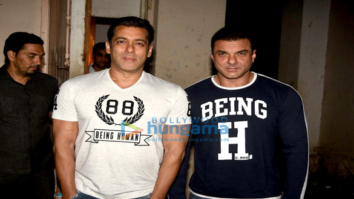 Salman Khan and Sohail Khan snapped at during their film Tubelight’s promotions
