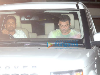 Salman Khan and family celebrate the Being Human cycle launch at Arpita's house