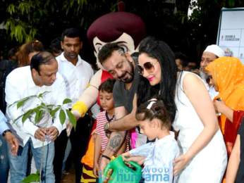 Sanjay Dutt graces the tree plantation drive by Asif Bhamla Foundation