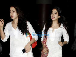 Sara Ali Khan, Jhanvi Kapoor and Sushant Singh Rajput snapped at the airport