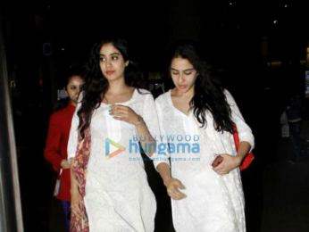 Sara Ali Khan, Jahnavi Kapoor and Sushant Singh Rajput snapped at the airport