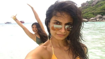Sarah Jane Dias flaunts her HOT bikini body while chilling on the beach