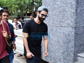 Shahid Kapoor snapped at gym in Bandra