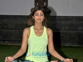 Shilpa Shetty promotes Yoga