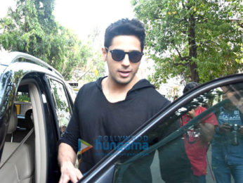 Sidharth Malhotra snapped post meeting in Bandra