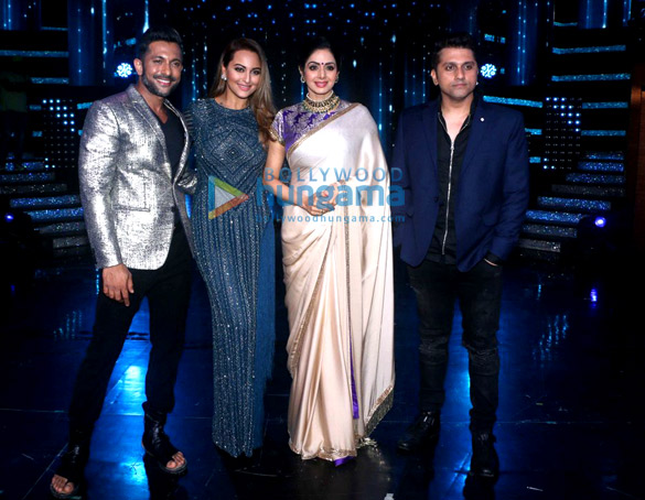 Sridevi and Diljit Dosanjh snapped on the sets of Nach Baliye 8