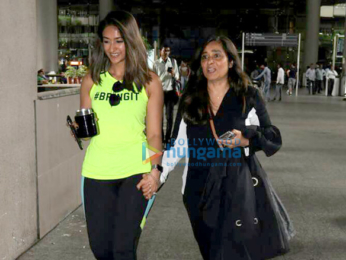 Sridevi and Ileana D'Cruz snapped at the airport