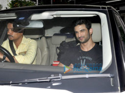Sushant Singh Rajput, Chunky Pandey and Kriti Sanon snapped at Sunny Super Sound