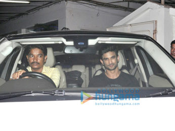 Sushant Singh Rajput, Chunky Pandey and Kriti Sanon snapped at Sunny Super Sound