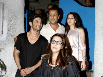 Sushant Singh Rajput, Sara Ali Khan, Amrita Singh and Abhishek Kapoor snapped at Olive