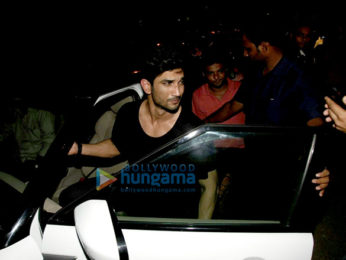 Sushant Singh Rajput, Sara Ali Khan, Amrita Singh and Abhishek Kapoor snapped at Olive