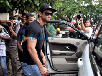 Sushant Singh Rajput snapped post his spa sessions at Myrah in Juhu