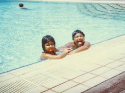 Throwback: Toddlers Arjun Kapoor and sister Anshula Kapoor get goofy while swimming