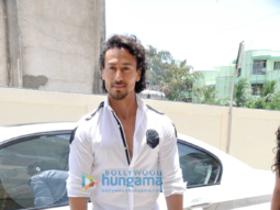 Tiger Shroff and Nidhhi Agerwal arrive for the trailer launch of their film ‘Munna Michael’