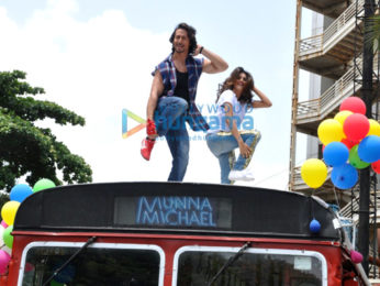Tiger Shroff and Nidhhi Agerwal launch the song 'Ding Dang' from 'Munna Michael'