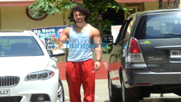 Tiger Shroff snapped post his gym session in Bandra