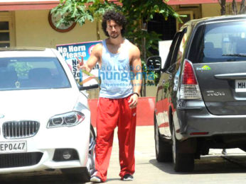 Tiger Shroff snapped post his gym session in Bandra