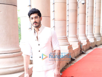 Tigmanshu Dhulia, Mohit Marwah and Gurdeep Singh Sappal launch the trailer of 'Raag Desh' at the Parliament of India